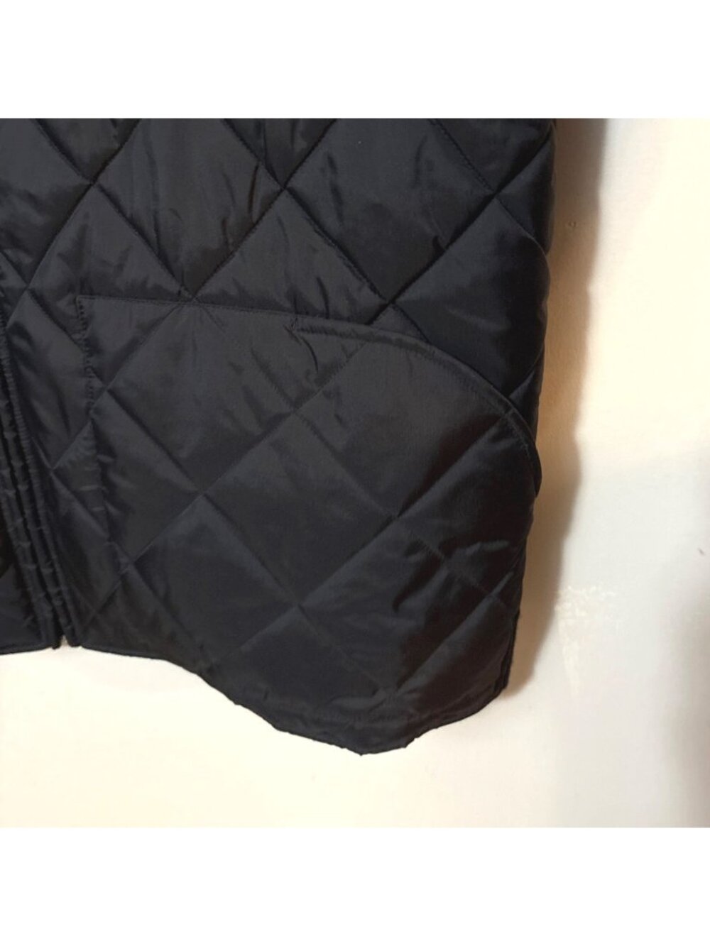 Mens Black Quilted Jacket By PHYS.SCI Large Nylon & Polyester Lightweight Design - Picture 2 of 7